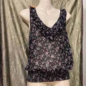 Sheer Floral Dynamite Top Small